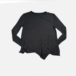 EUC LULULEMON SWEETEST DAY BLACK TENCEL LONG SLEEVE TOP SIZE 10 / PIT TO PIT 20”